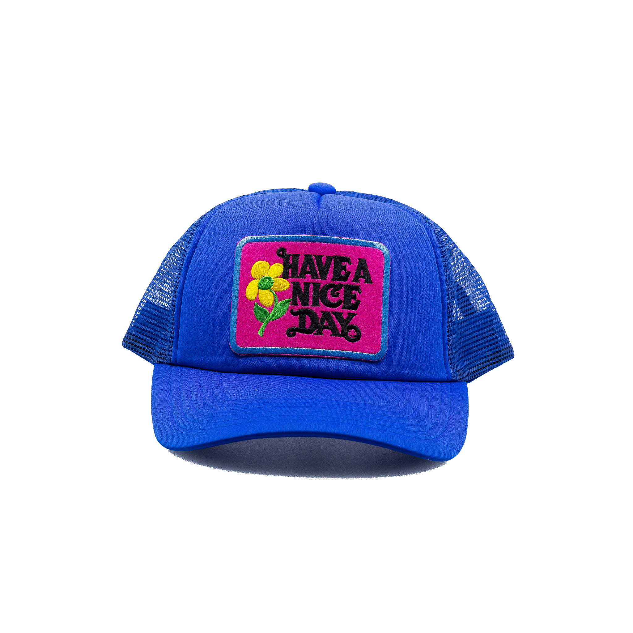 Have a Nice Day Style 3 Blue Trucker Hat