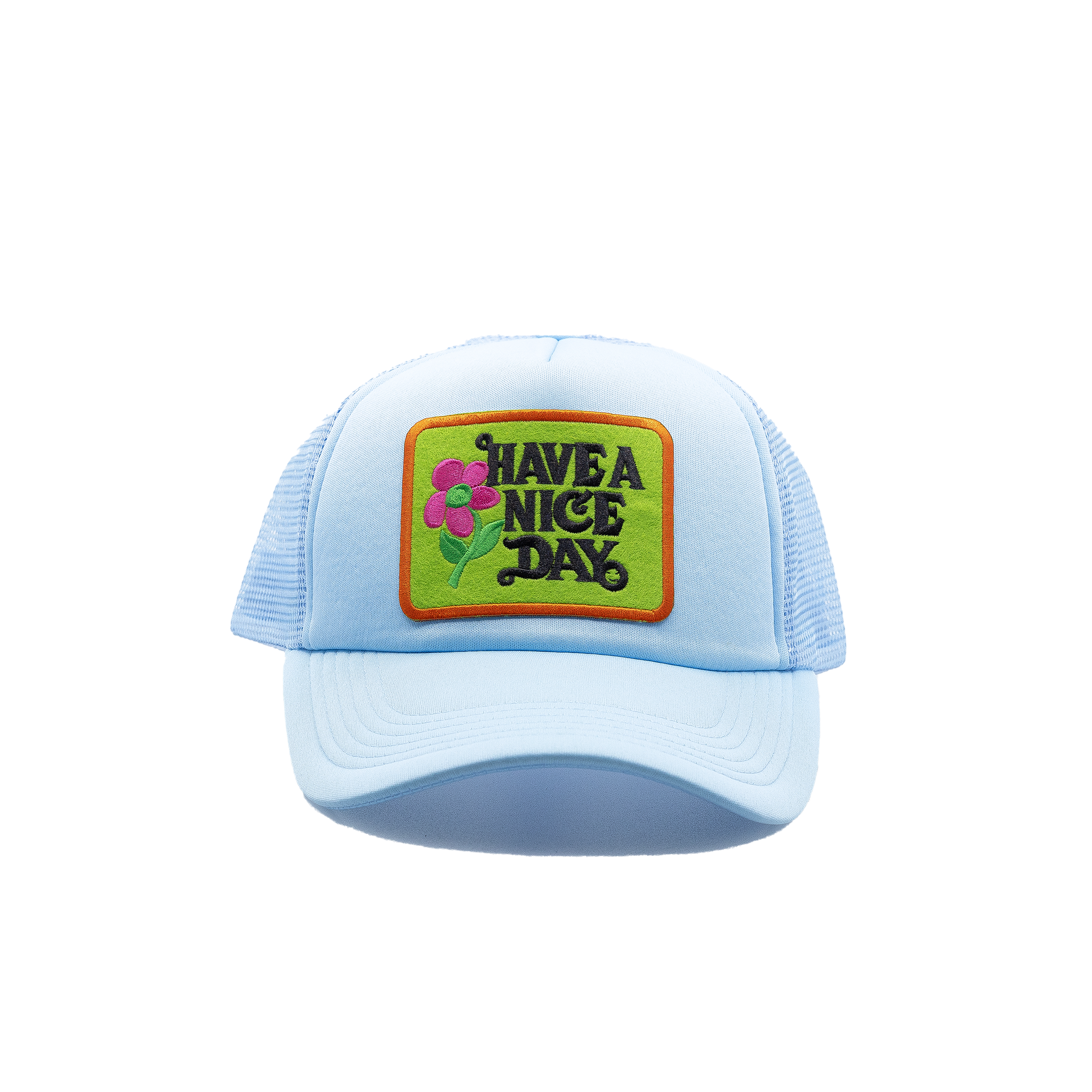 Have a Nice Day Style 4 Sky Blue Trucker Hat