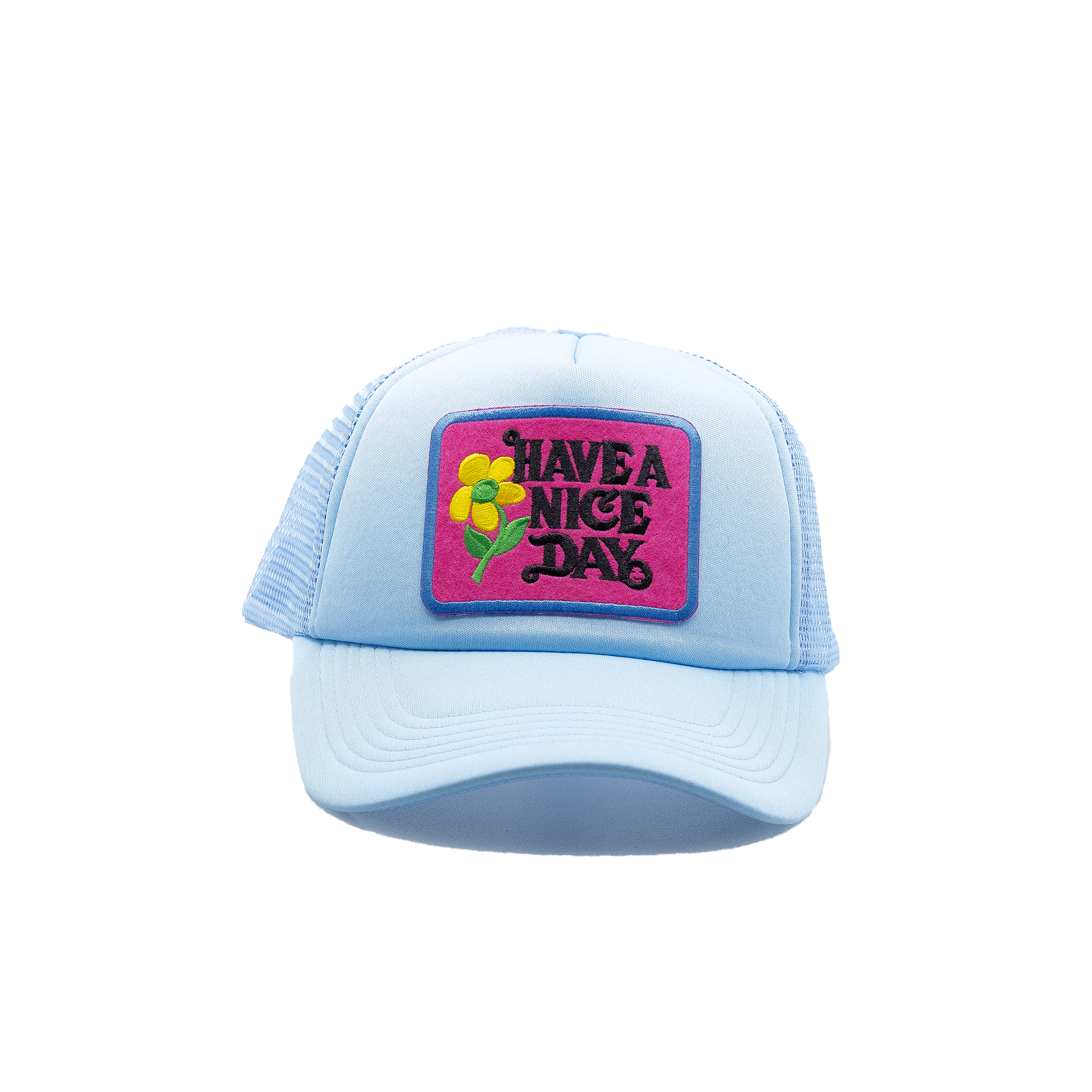 Have a Nice Day Style 3 Sky Blue Trucker Hat