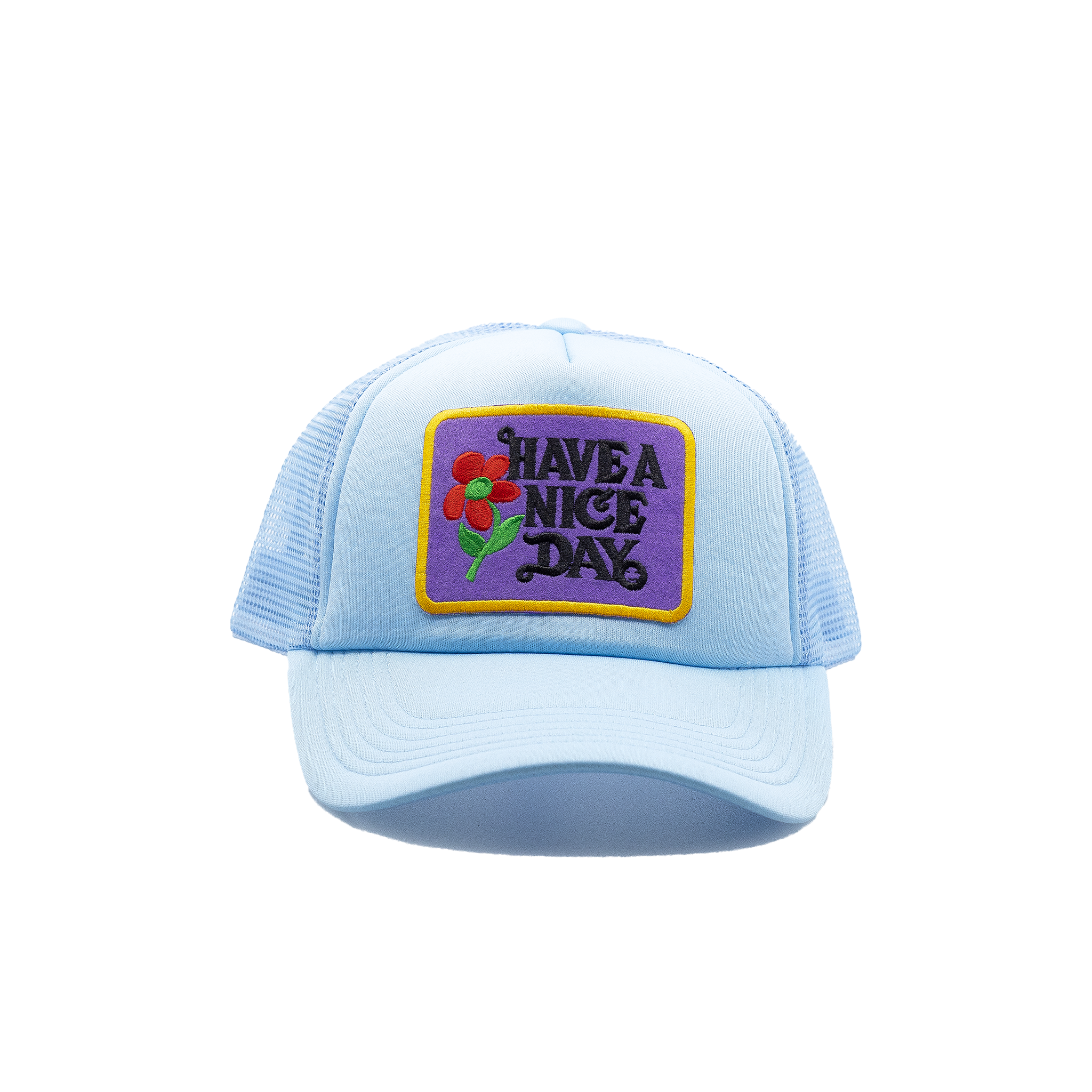 Have a Nice Day Style 1 Sky Blue Trucker Hat
