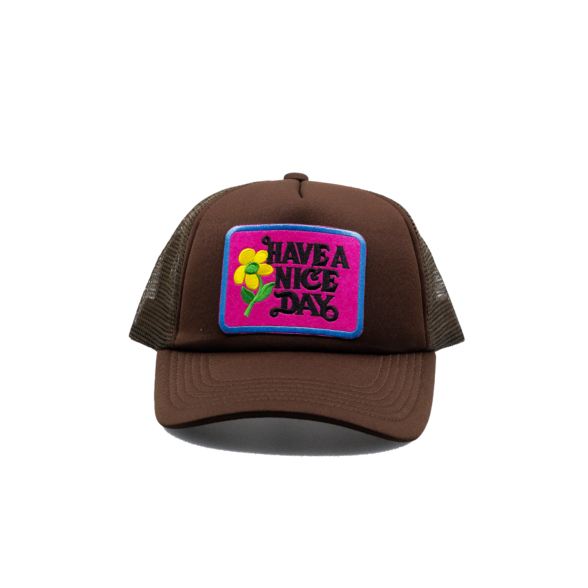 Have a Nice Day Style 3 Brown Trucker Hat