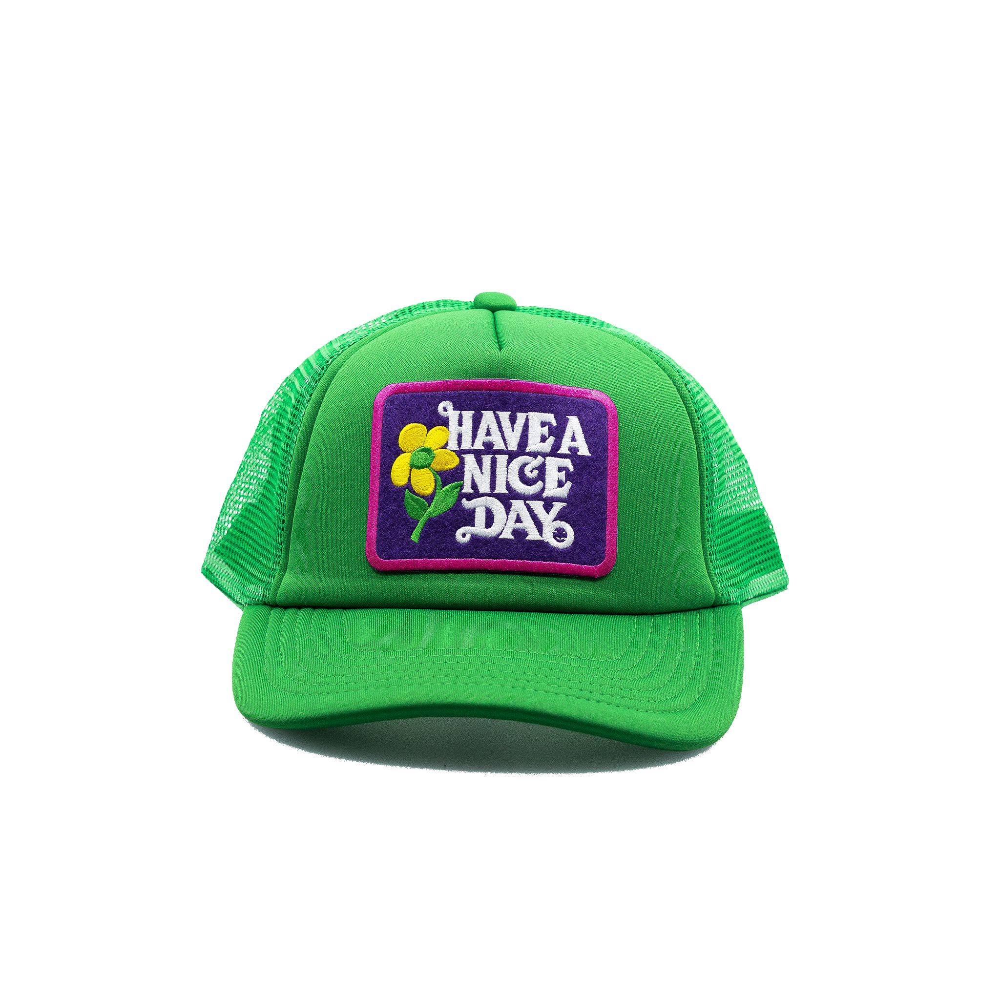 Have a Nice Day Style 5 Green Trucker Hat