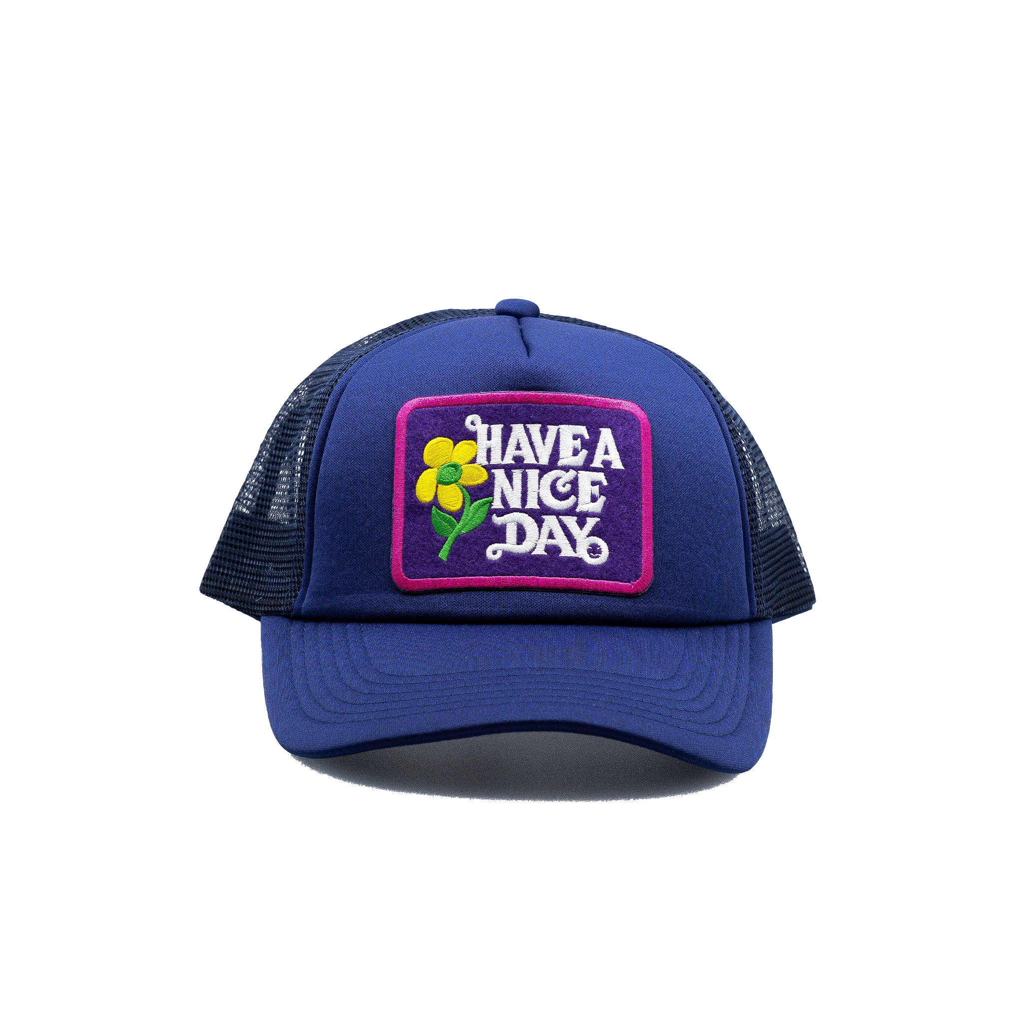 Have a Nice Day Style 5 Navy Blue Trucker Hat