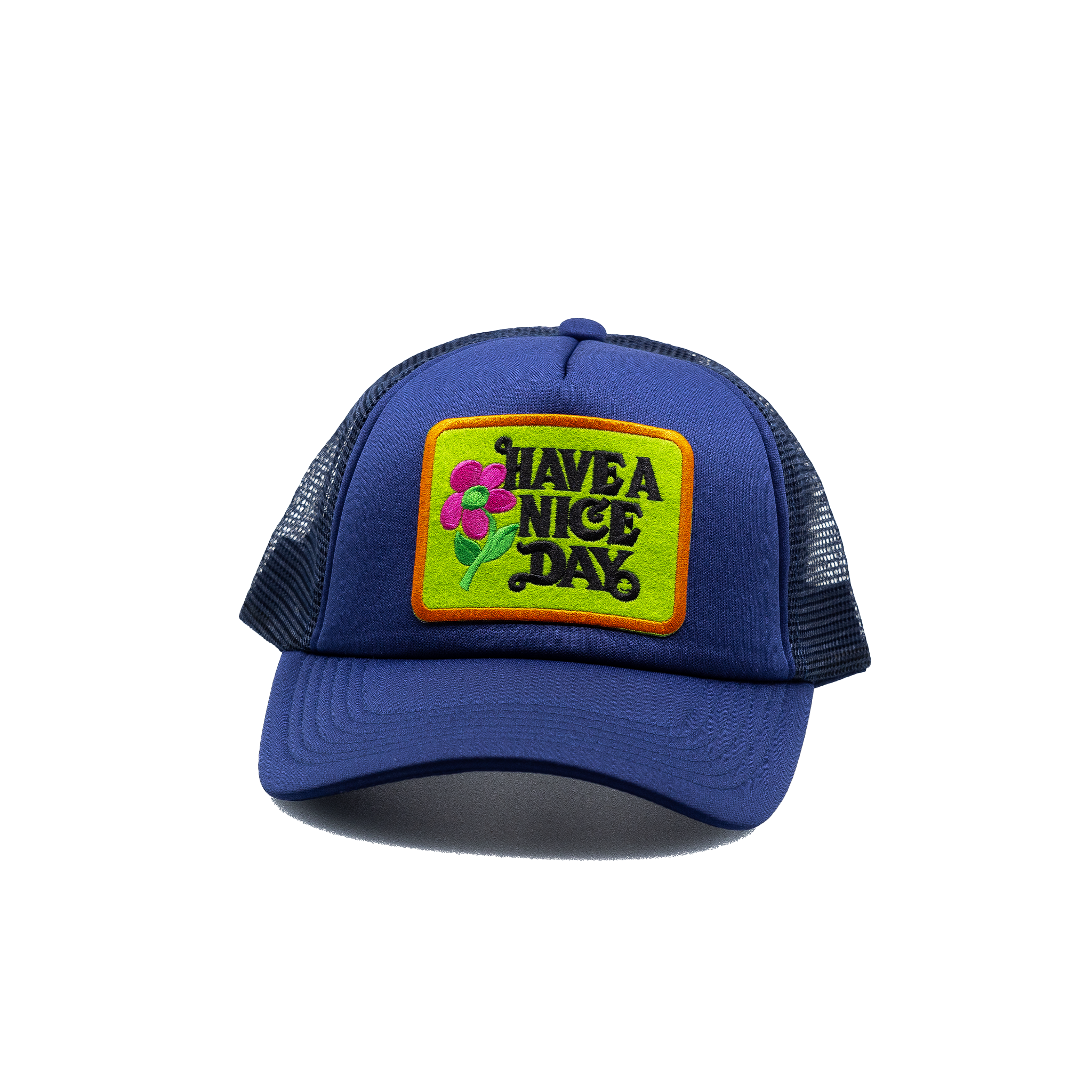 Have a Nice Day Style 4 Navy Blue Trucker Hat
