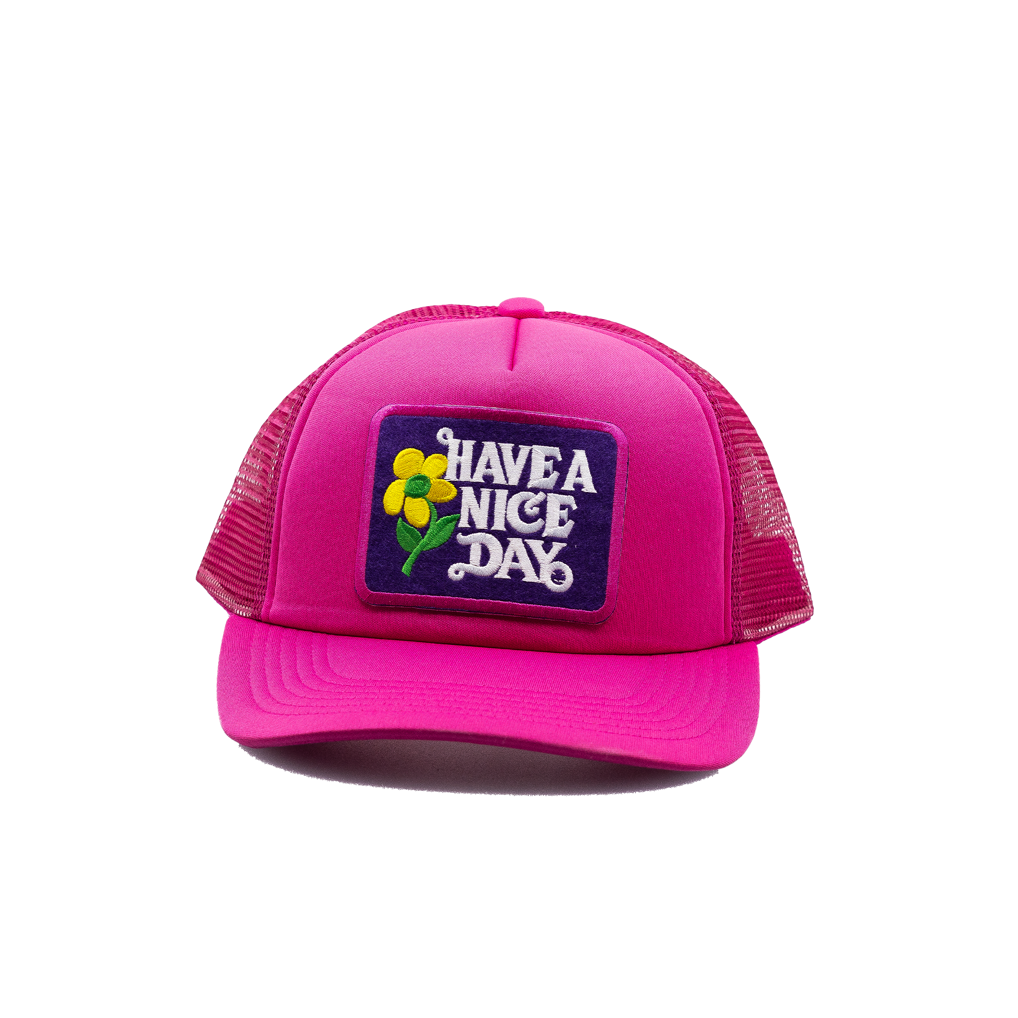 Have a Nice Day Style 5 Neon Pink Trucker Hat