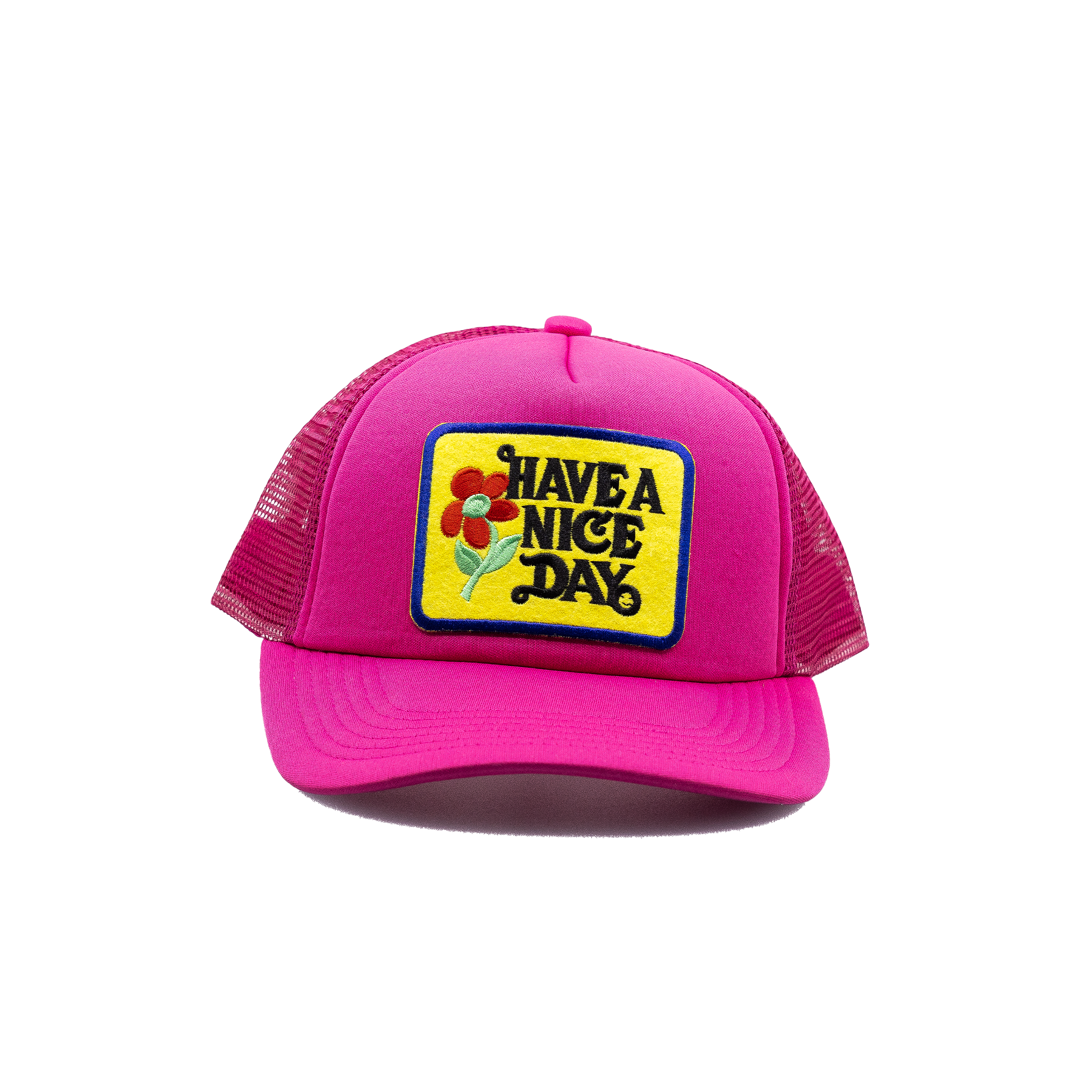 Have a Nice Day Style 2 Neon Pink Trucker Hat