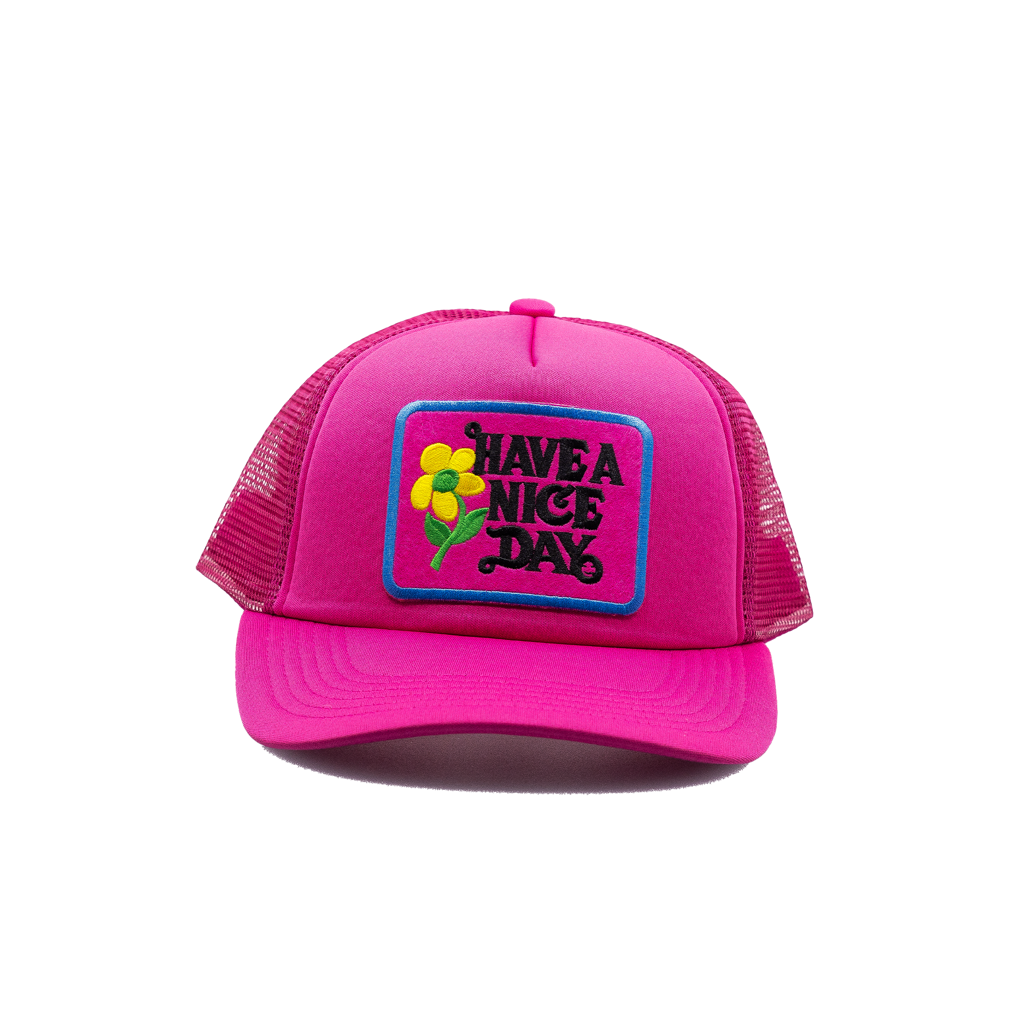 Have a Nice Day Style 3 Neon Pink Trucker Hat
