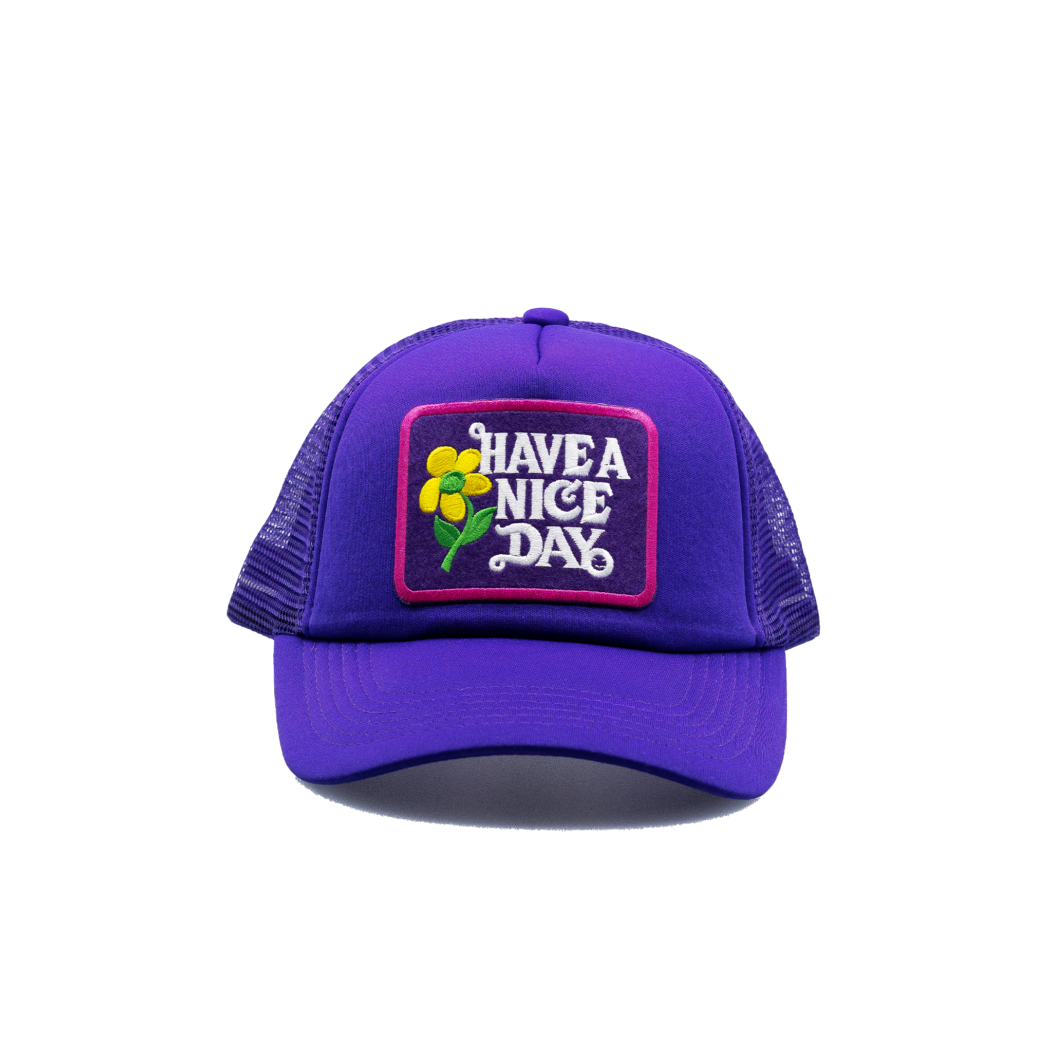 Have a Nice Day Style 5 Purple Trucker Hat