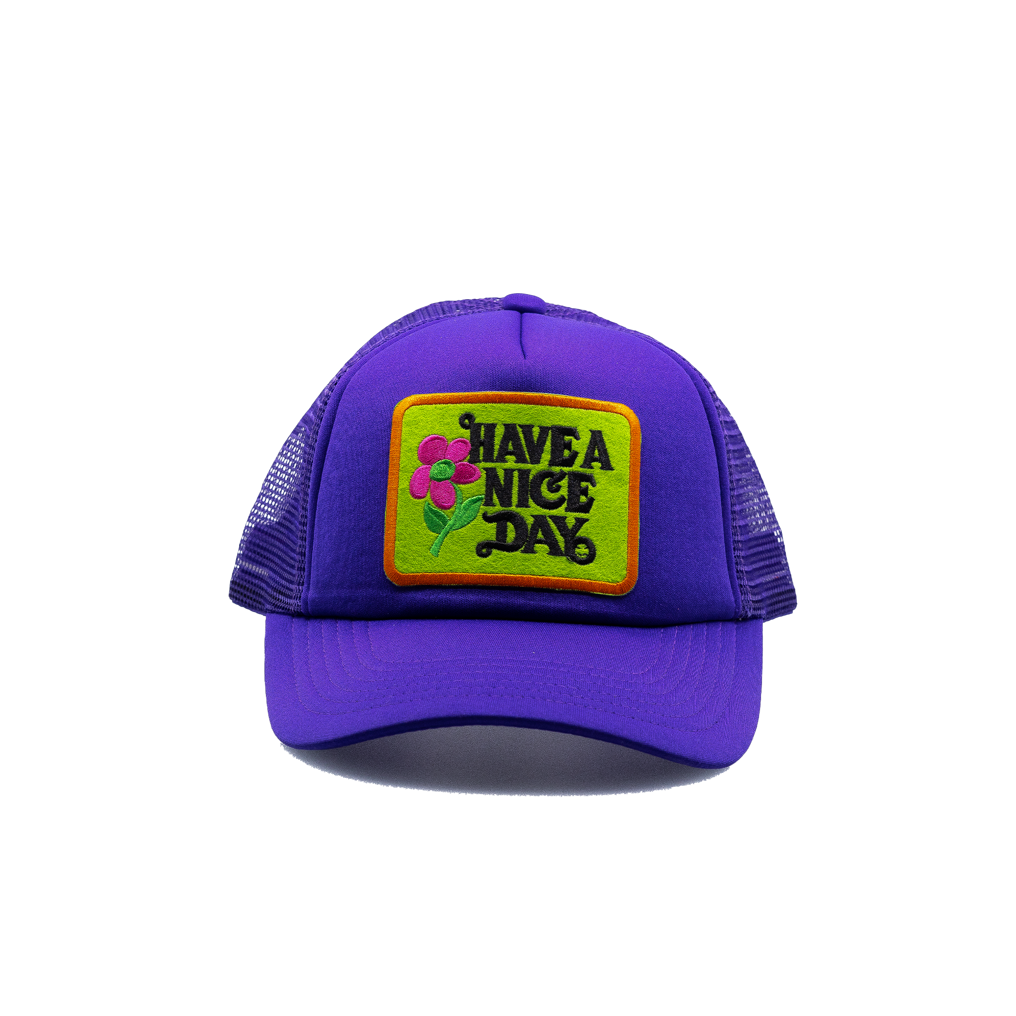 Have a Nice Day Style 4 Purple Trucker Hat