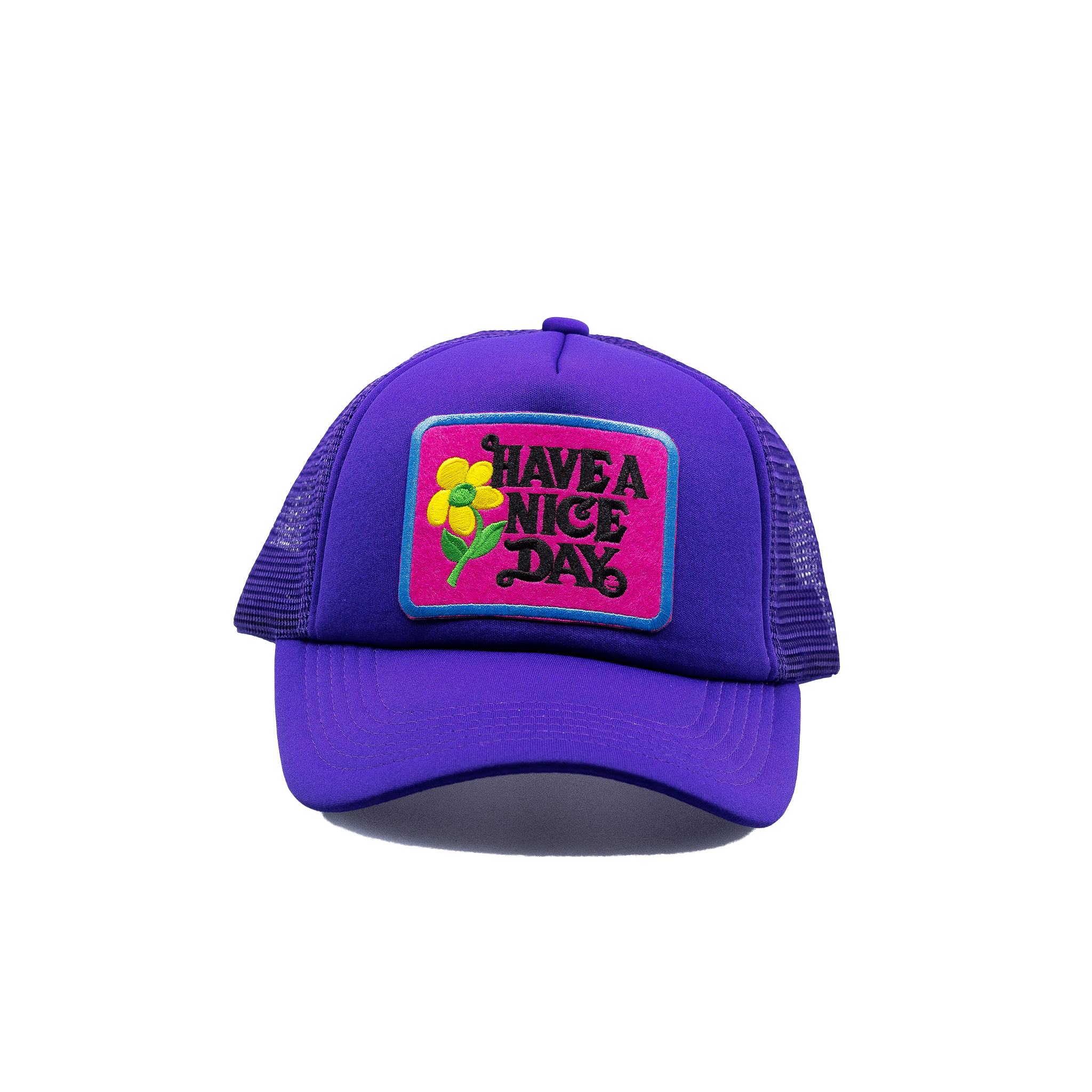 Have a Nice Day Style 3 Purple Trucker Hat