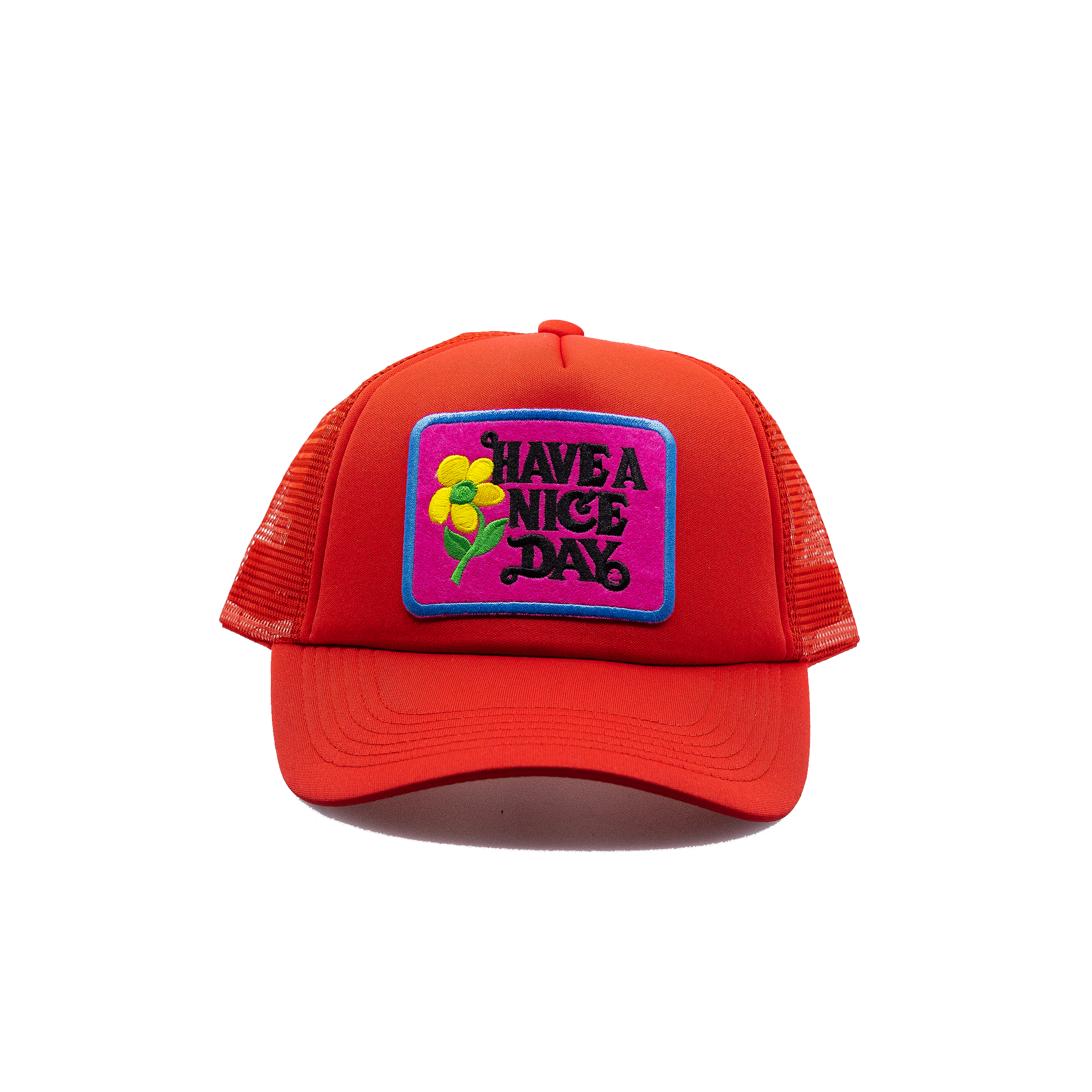 Have a Nice Day Style 3 Red Trucker Hat