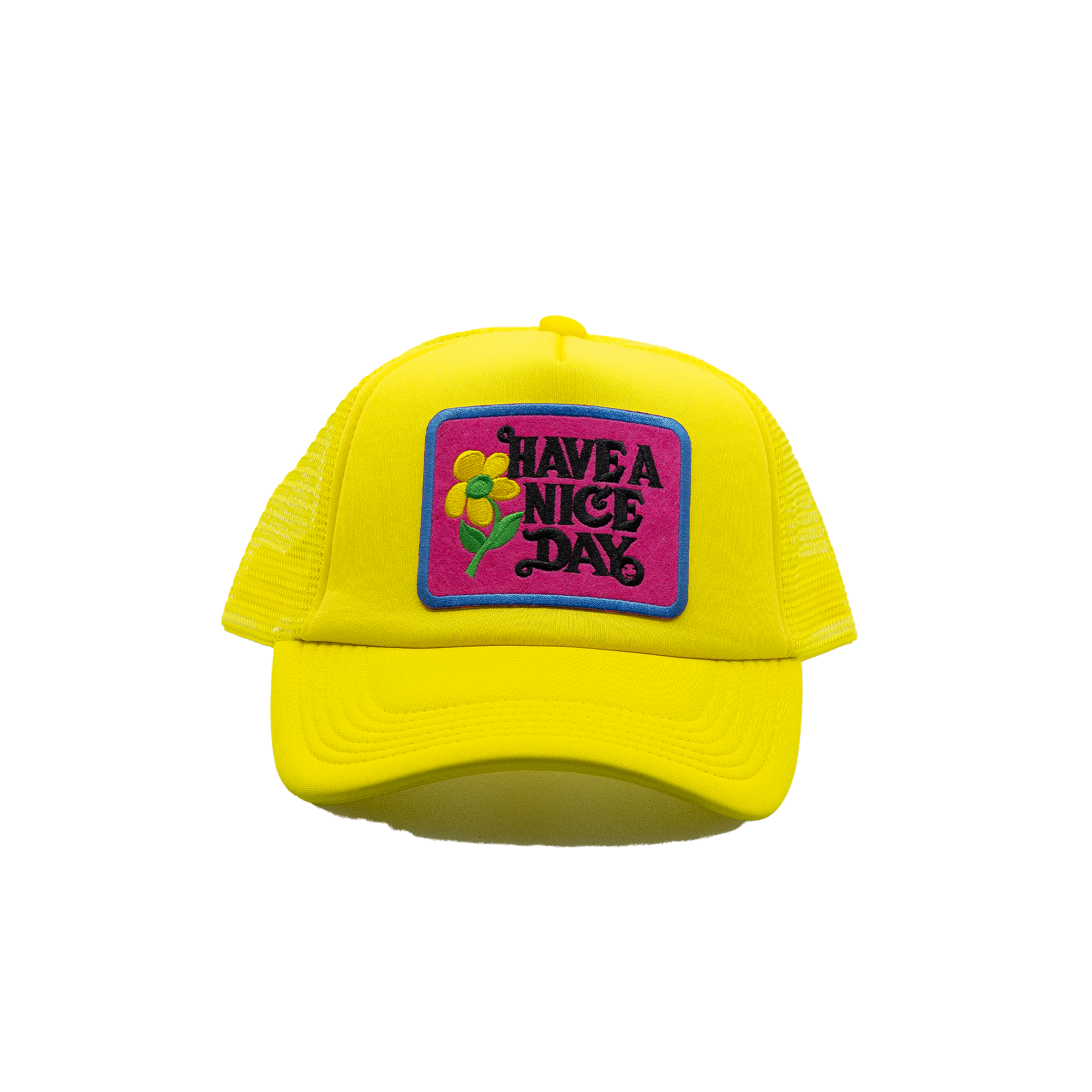 Have a Nice Day Style 3 Yellow Trucker Hat